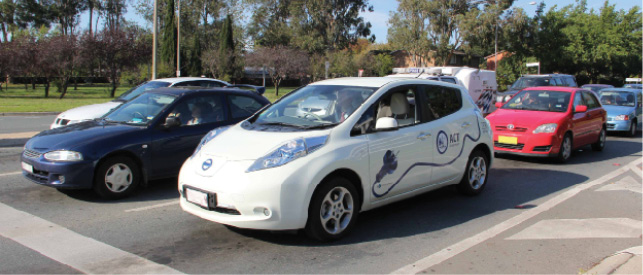 The ACT Government uses some electric vehicles in an effort to reduce emissions from transport Photo: ACT Government