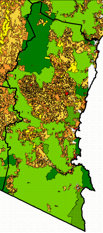 Figure 1. Land use within the Bega Valley Shire
