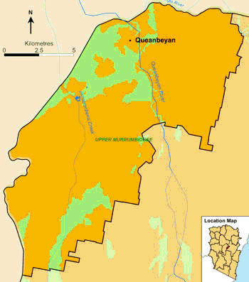 Figure 5. Acidity of Soils in Queanbeyan