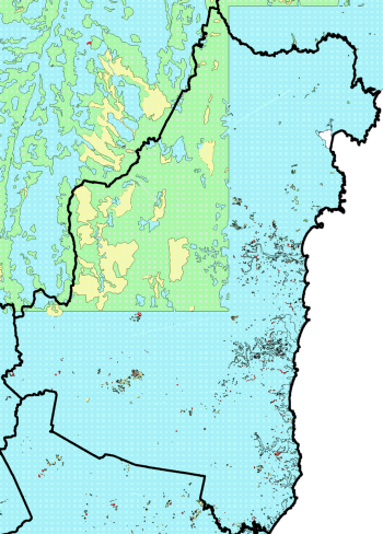 Figure 2. Degree of erosion within the Eurobodalla Shire