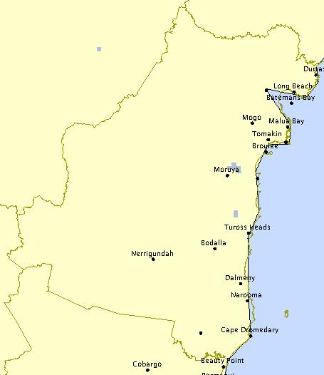 Figure 3. Extent of salinity (2000) Figure 4. Forecast extent of salinity (2050)