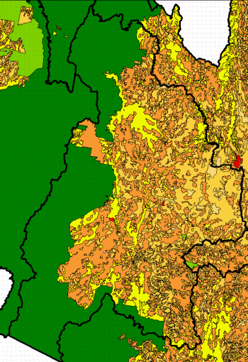 Figure 1. Land capability within Snowy River Shire